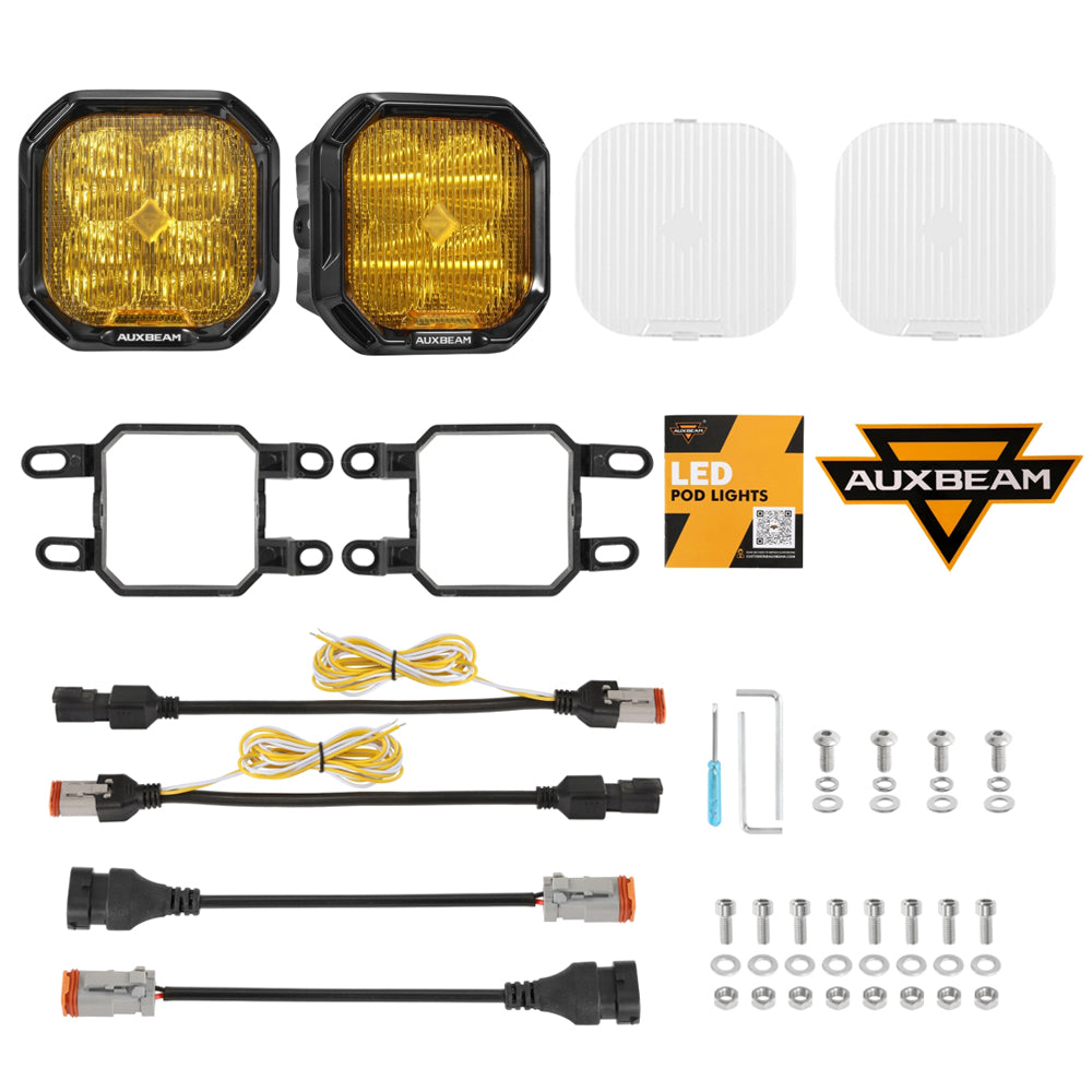Color Play Series 3 Inch LED Fog Light Kit For Toyota 4Runner/Toyota Tacoma/Toyota Tundra