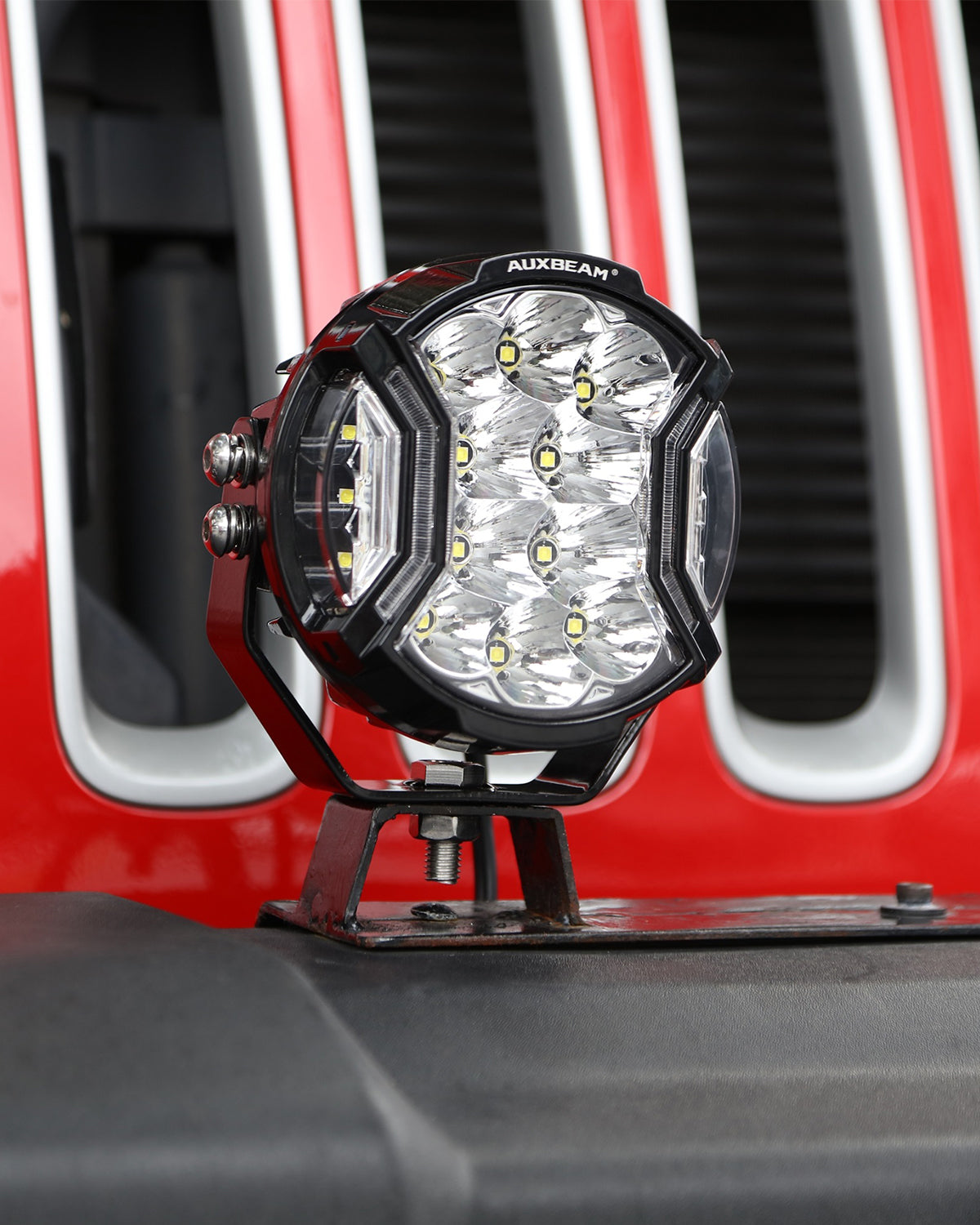 V-ULTRA Series | 5 Inch 172W LED Side Shooter Amber/White Pod Lights with Amber DRL