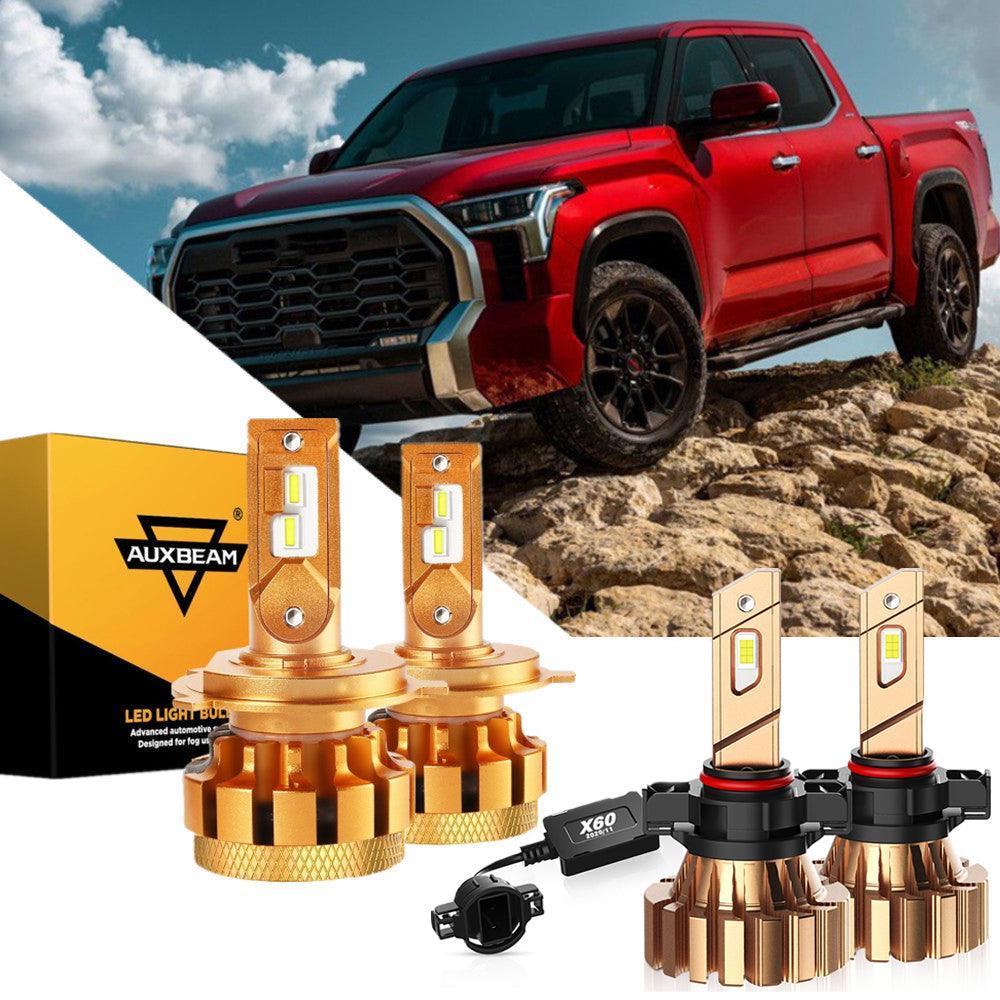 Para Toyota Tundra F-16 Plus Series 2014-2020 Canbus incorporado grado automotriz 14000LM bombillas LED paquete de haz alto y bajo