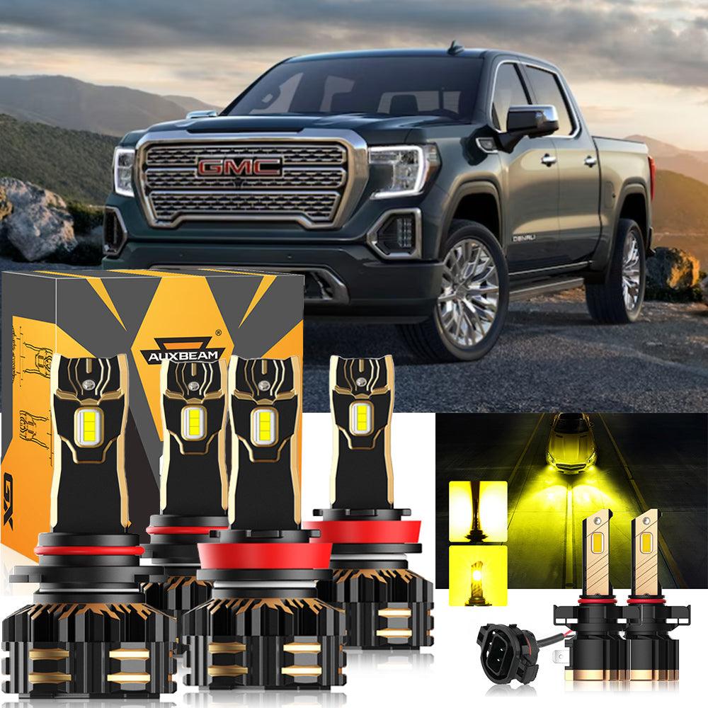For 2008-2013 GMC Sierra 1500 9005 H11 LED Headlight Bulbs Bundle