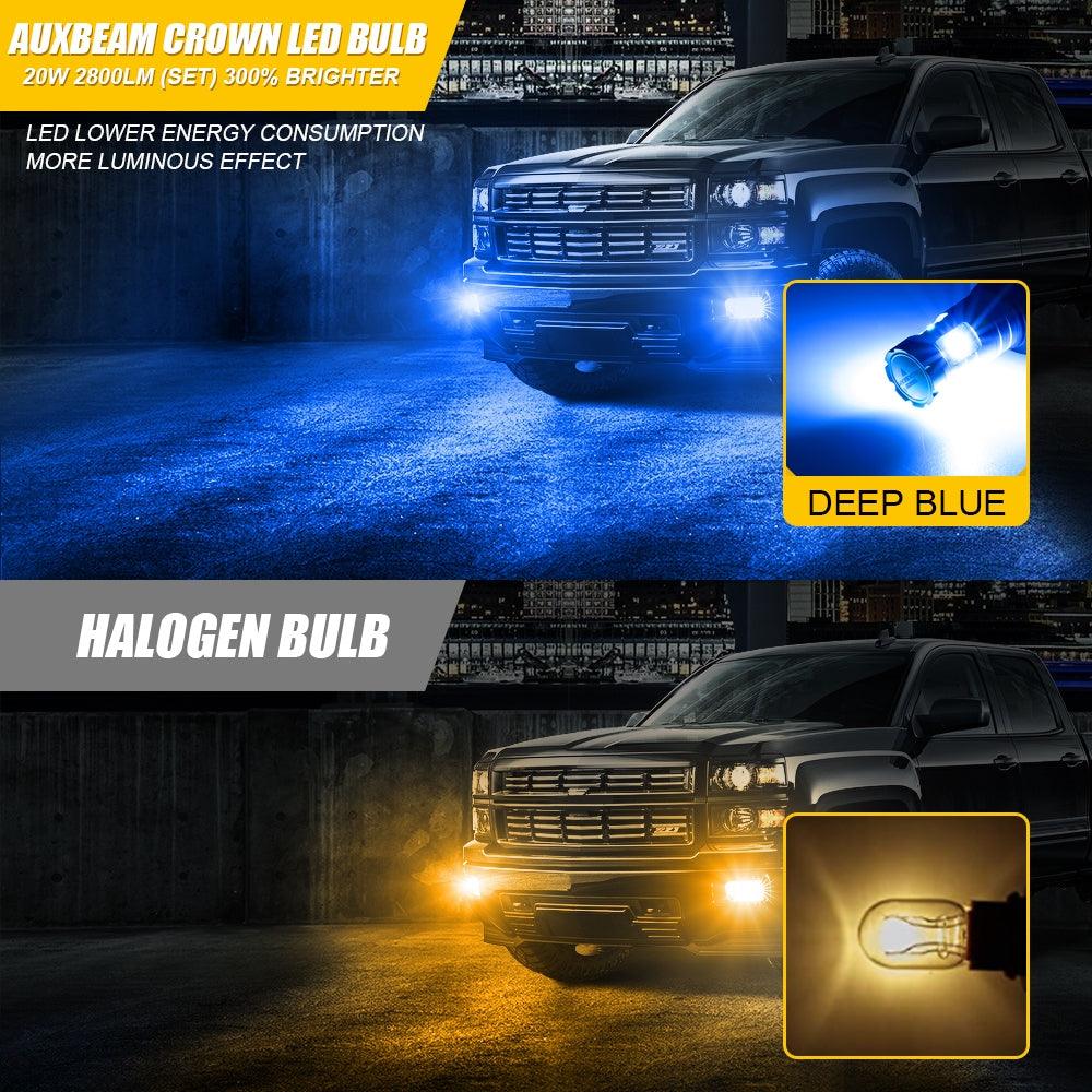 9006 HB4 LED Fog Light/DRL Bulbs 20W 4000LM Deep Blue Crown Series | 2 Bulbs