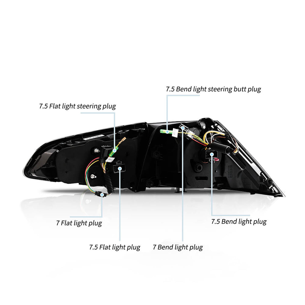LED Tail Light Assembly With Sequential Turn Signal For 2013-2021 Volkswagen Golf MK7 MK7.5 Hatchback