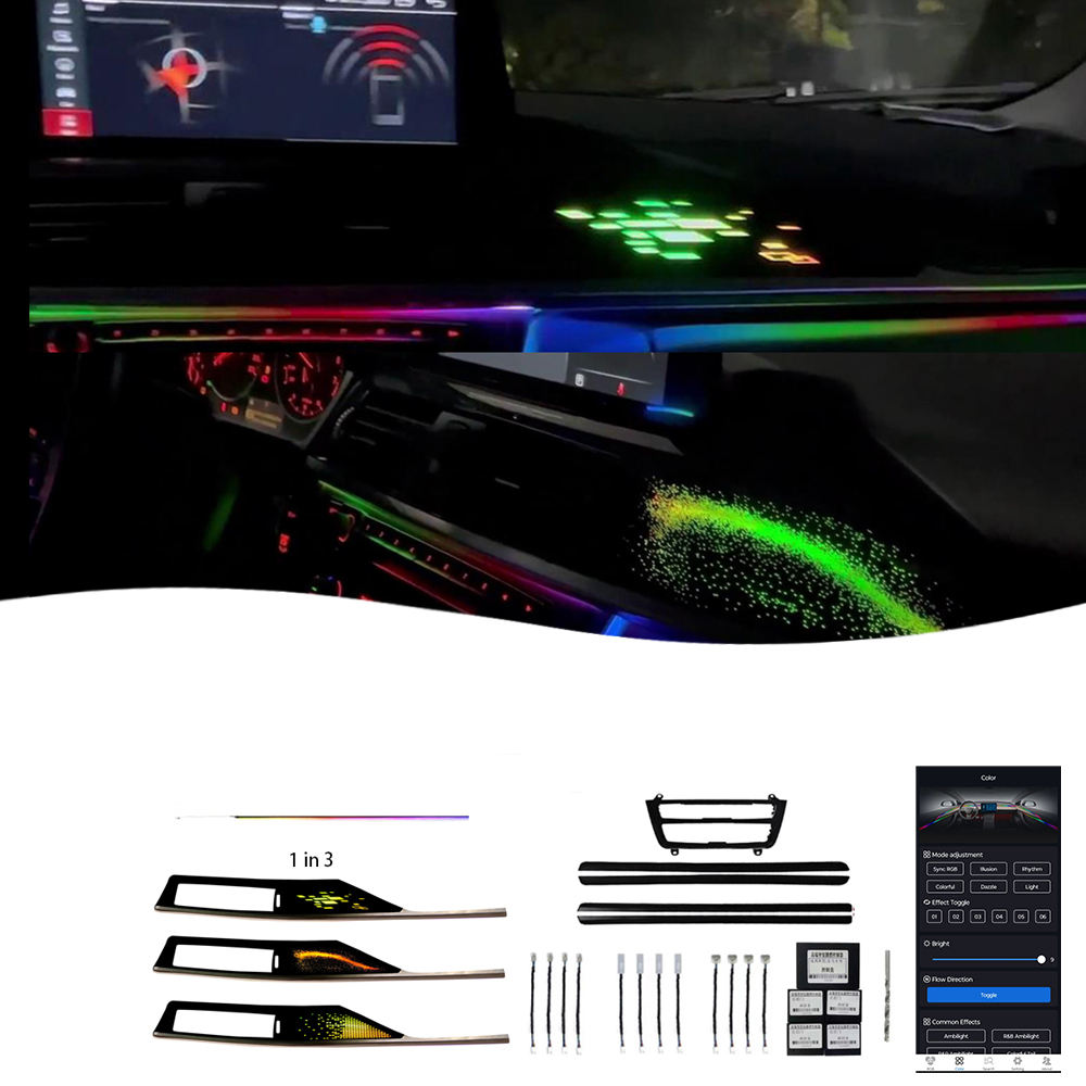 14 19 Série 3 Éclairage Ambiant Intérieur De Voiture 20 Luminaires Cadre Noir Pour Bmw F30 Vente Directe Usine Choix De Qualité