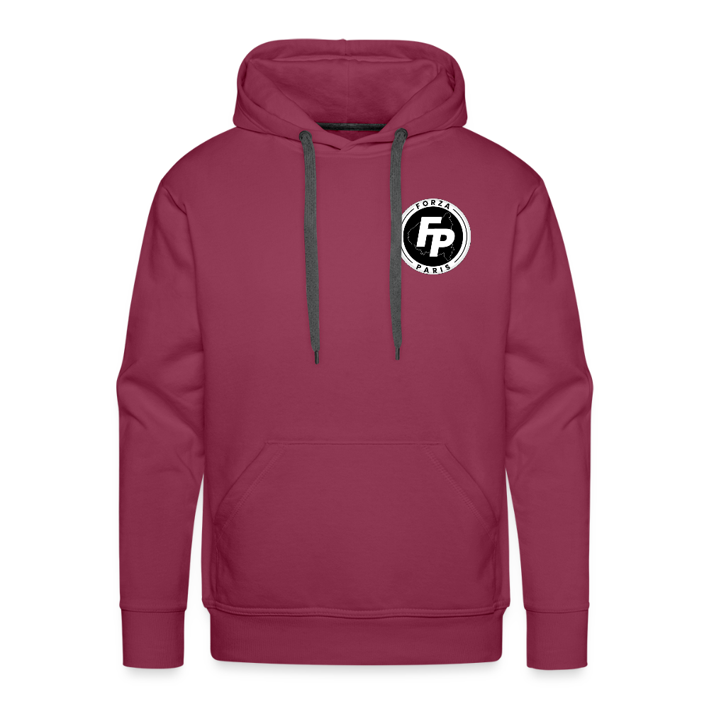 Sweat-shirt à capuche Premium pour hommes - bordeaux