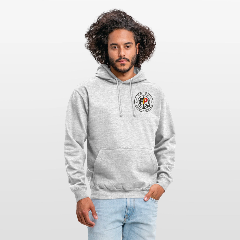 Sweat-shirt à capuche spécial Belgique - gris clair chiné
