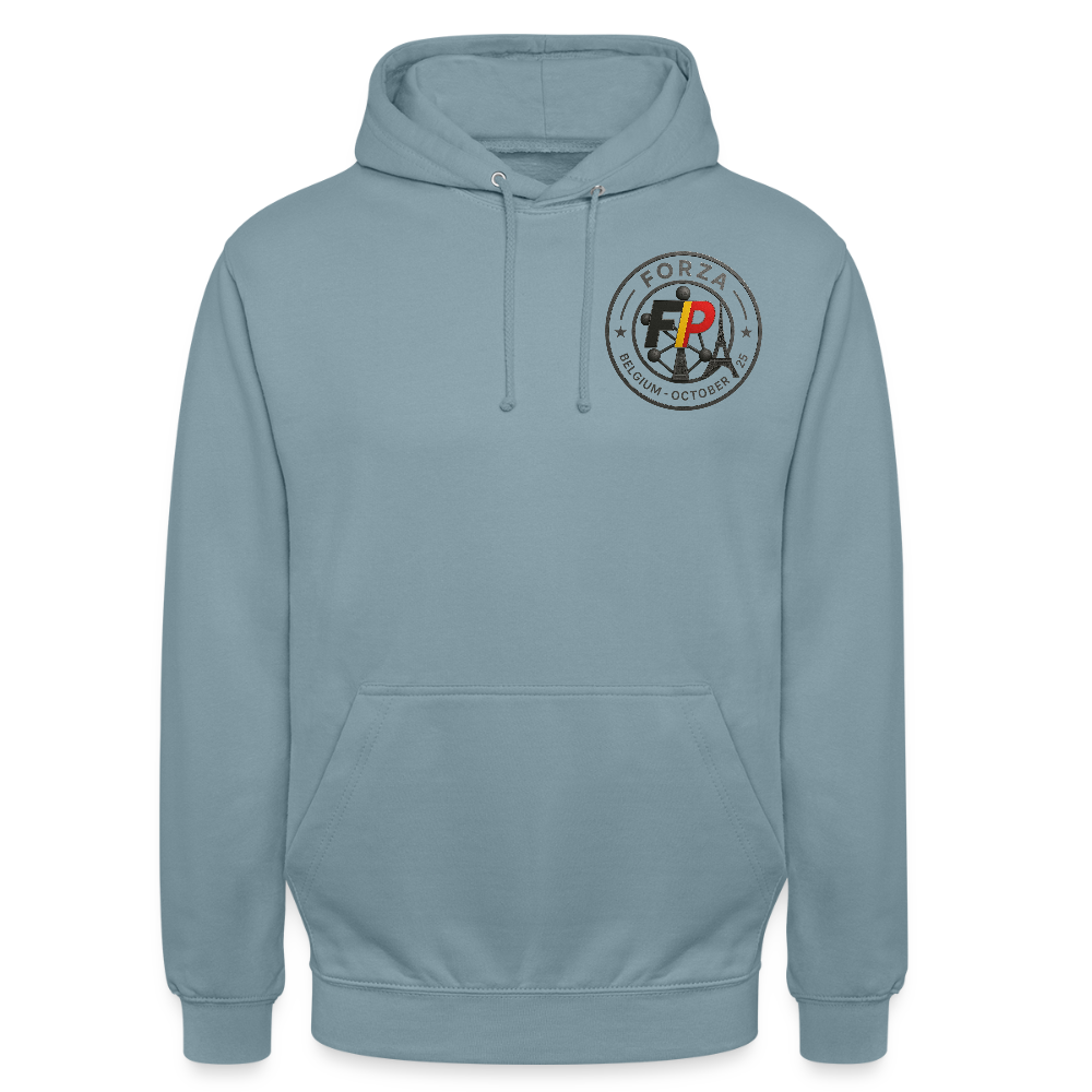 Sweat-shirt à capuche spécial Belgique - bleu fumée