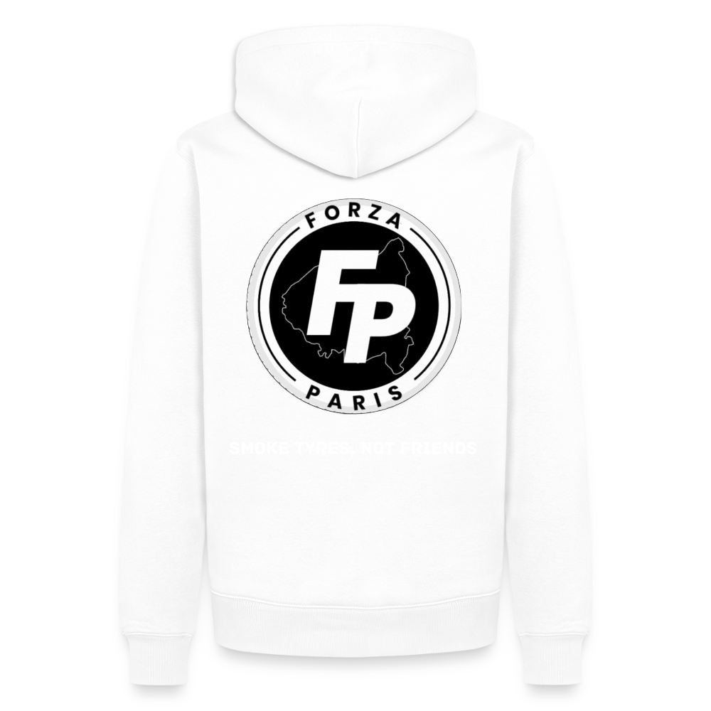 Sweat-shirt à capuche Premium pour hommes - blanc