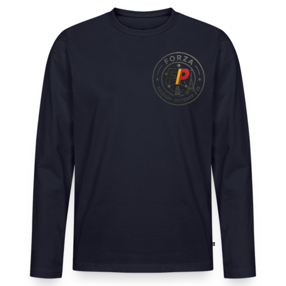 T-shirt manches longues Premium bio Homme - bleu marine