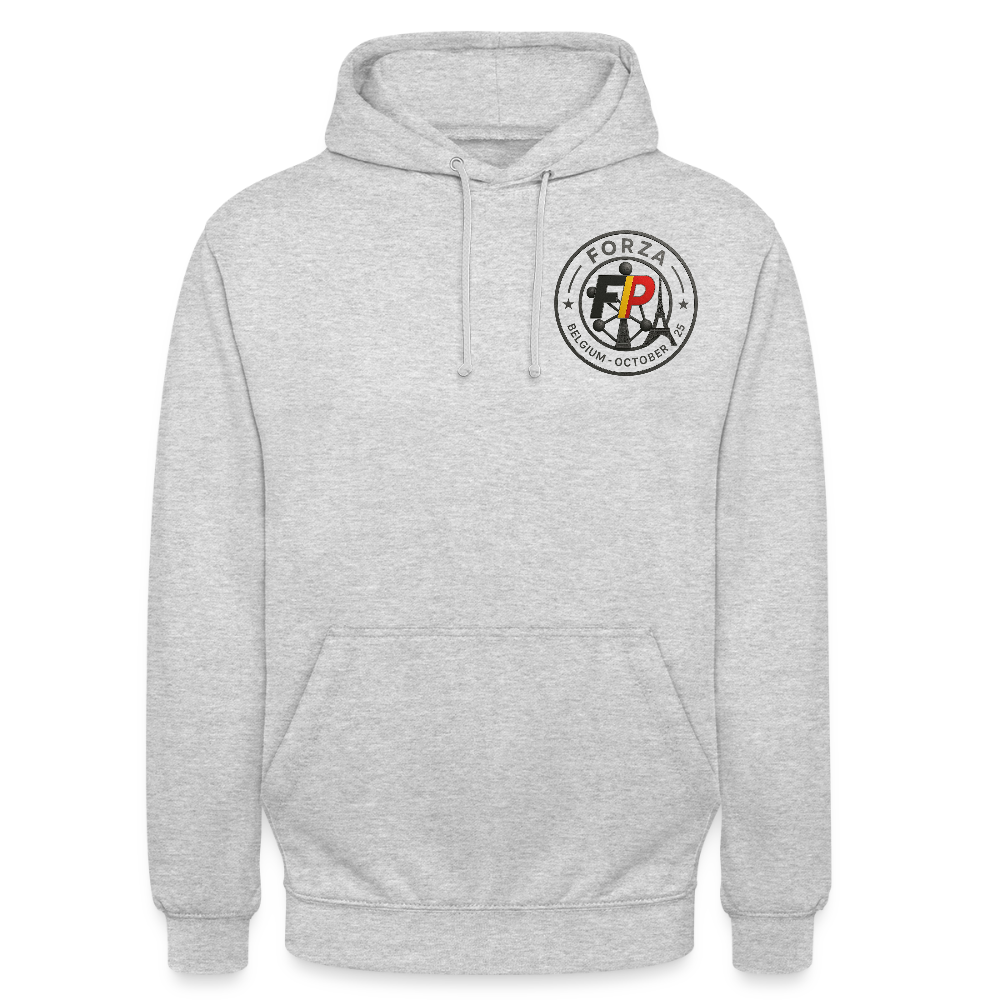 Sweat-shirt à capuche spécial Belgique - gris clair chiné