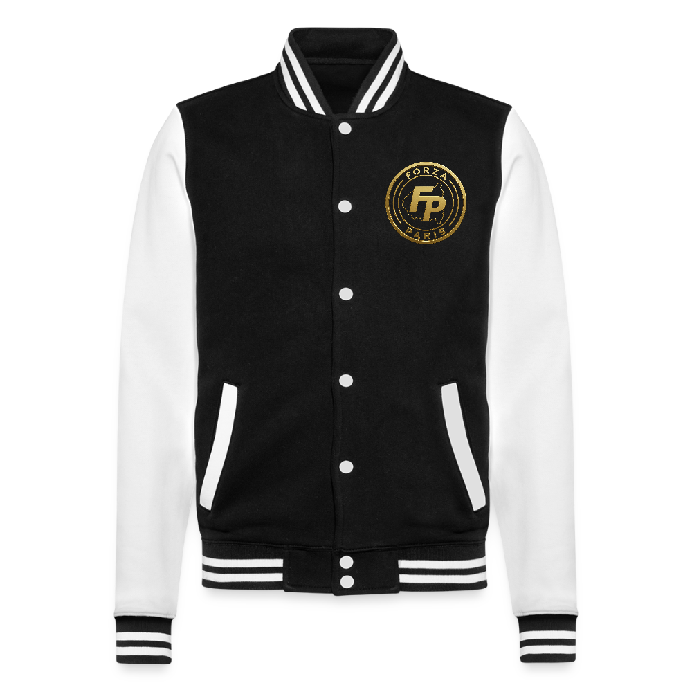 Veste Teddy - noir/blanc