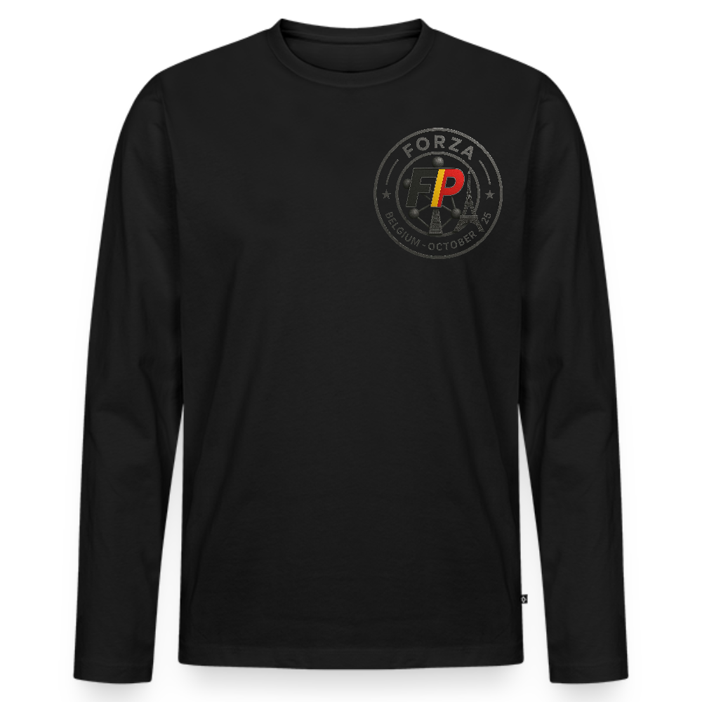 T-shirt manches longues Premium bio Homme - noir