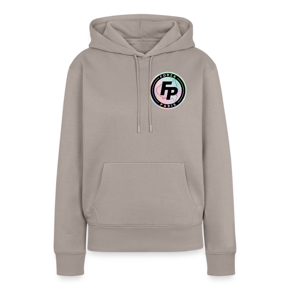 Sweat-shirt à capuche Premium pour femmes - taupe