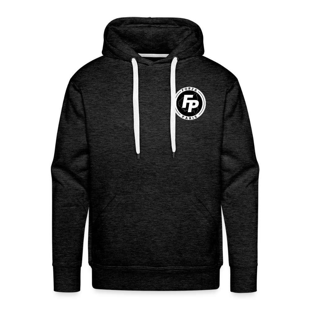 Sweat-shirt à capuche Premium pour hommes - charbon