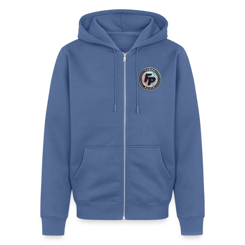 Veste à capuche Premium Homme - bleu pigeon