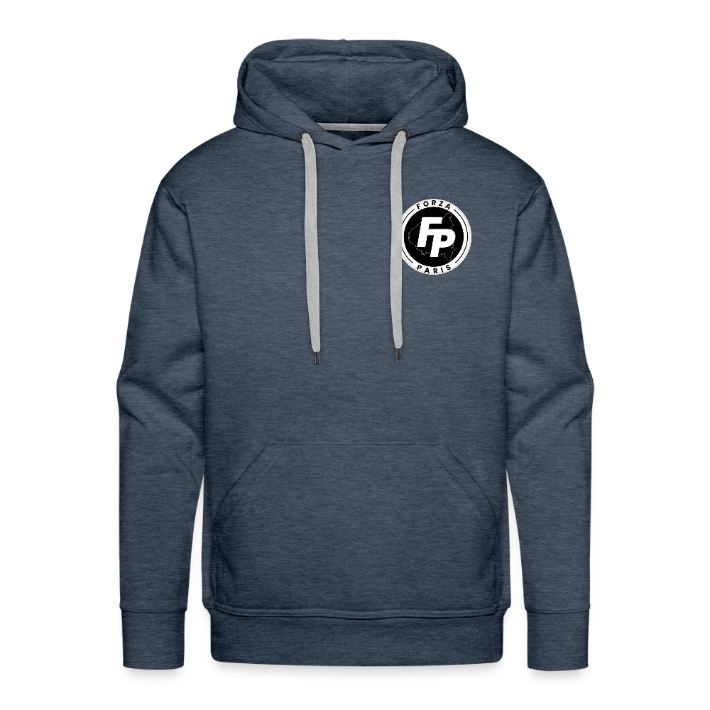 Sweat-shirt à capuche Premium pour hommes - bleu jeans