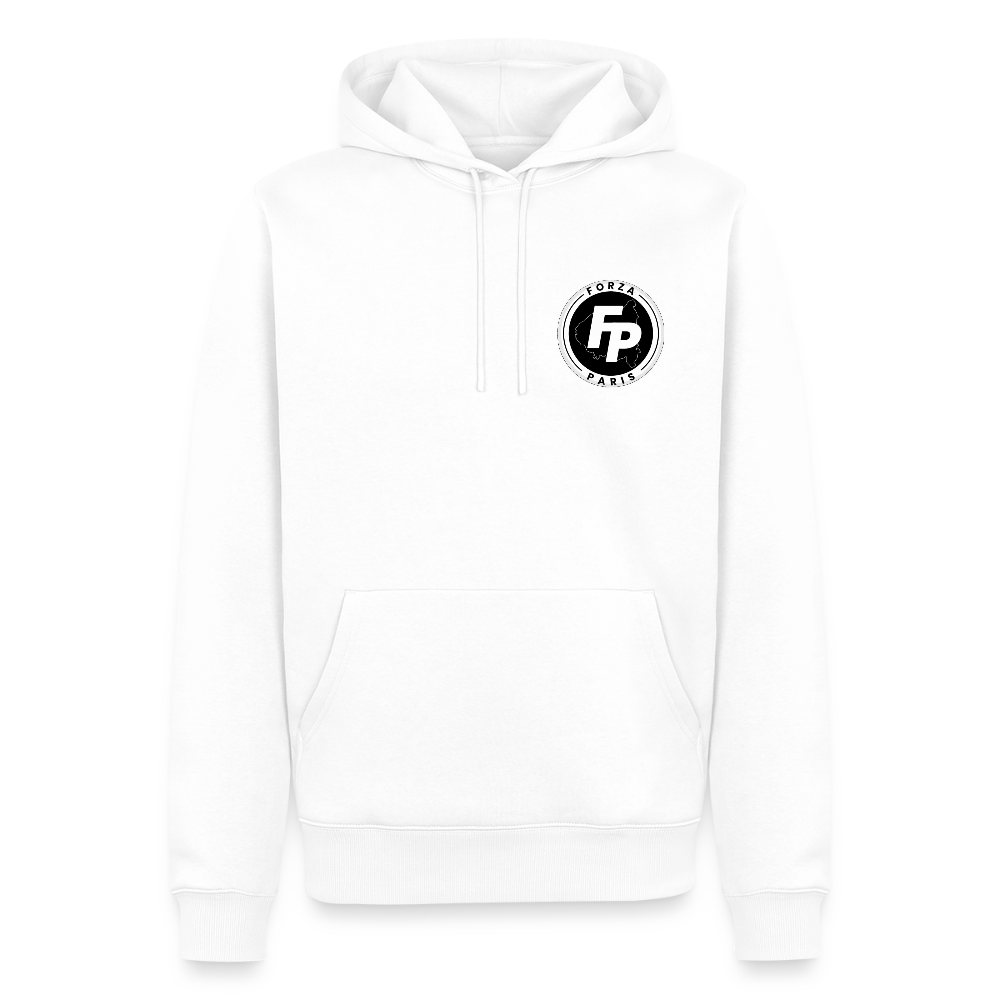 Sweat-shirt à capuche Premium pour hommes - blanc