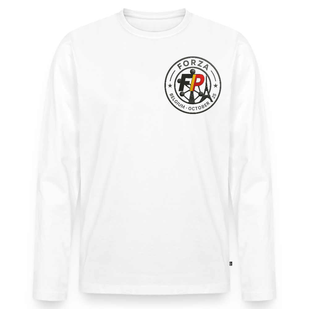 T-shirt manches longues Premium bio Homme - blanc