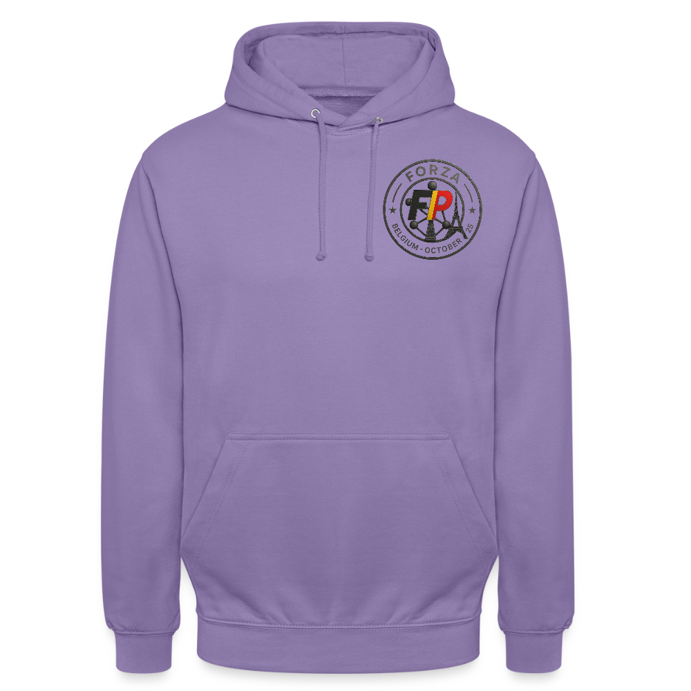 Sweat-shirt à capuche spécial Belgique - lavande