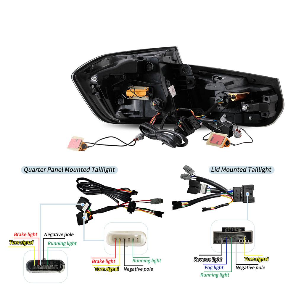 LED Tail Lights Assembly With Dynamic Welcome Light (GTS Style) For 2012-2019 BMW 3 Series 6th Gen (F30 F35 F80)