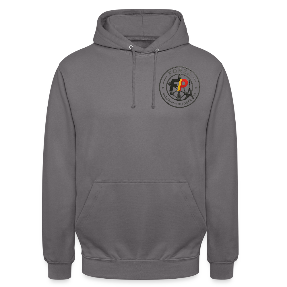 Sweat-shirt à capuche spécial Belgique - gris éléphant