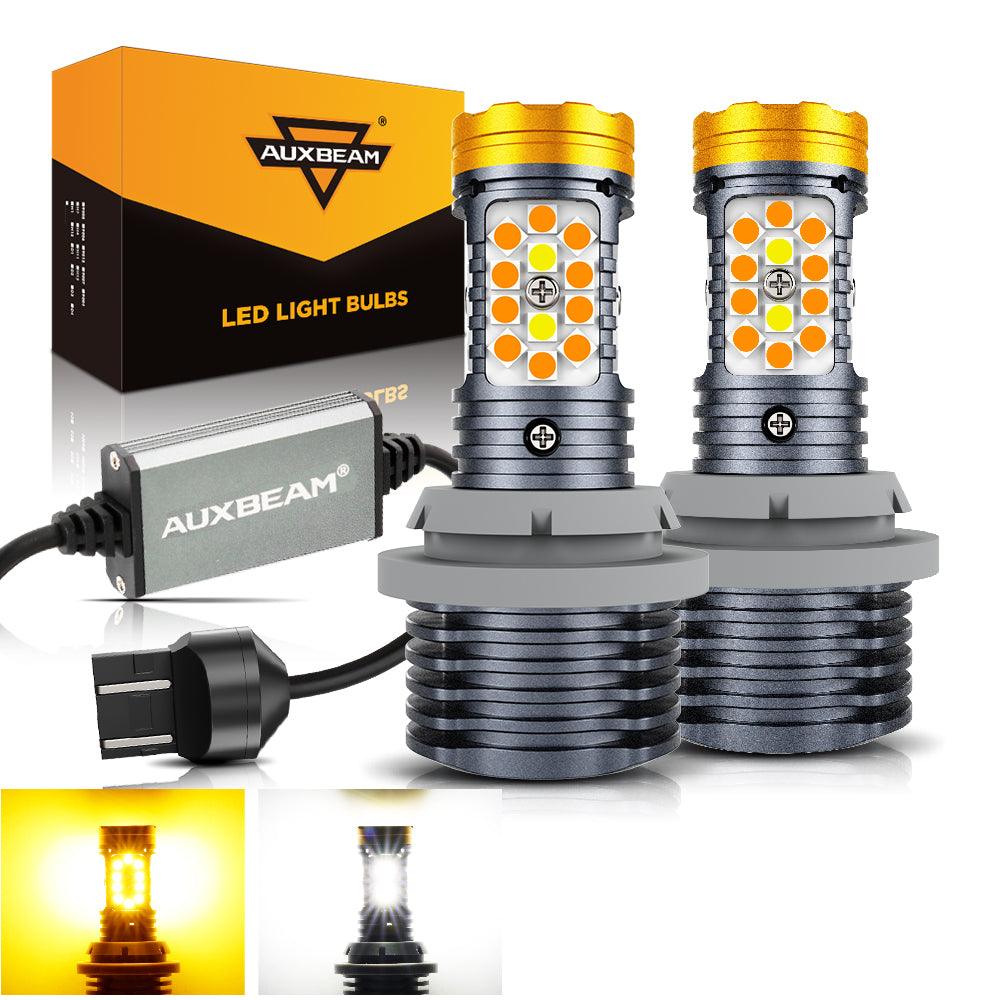 🆕T20 7443 7440 LED Front Turn Signal & DRL Light Bulbs 800% High Brightness CAN-Bus Error Free Dual Color Switchback White & Amber B31 Series | 2 Bulbs
