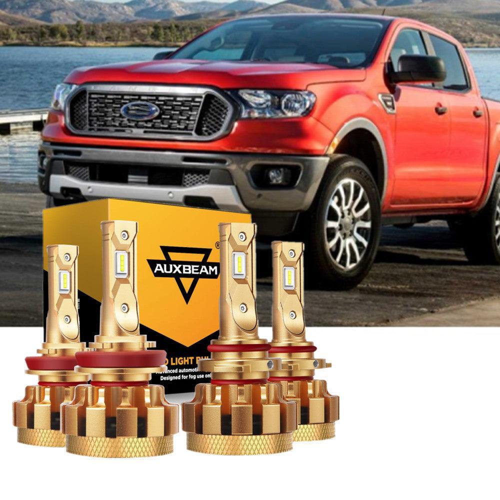 Para 2019 2020 FORD RANGER F-16 Plus Series Canbus incorporado grado automotriz 28000LM bombillas LED paquete de haz alto y bajo