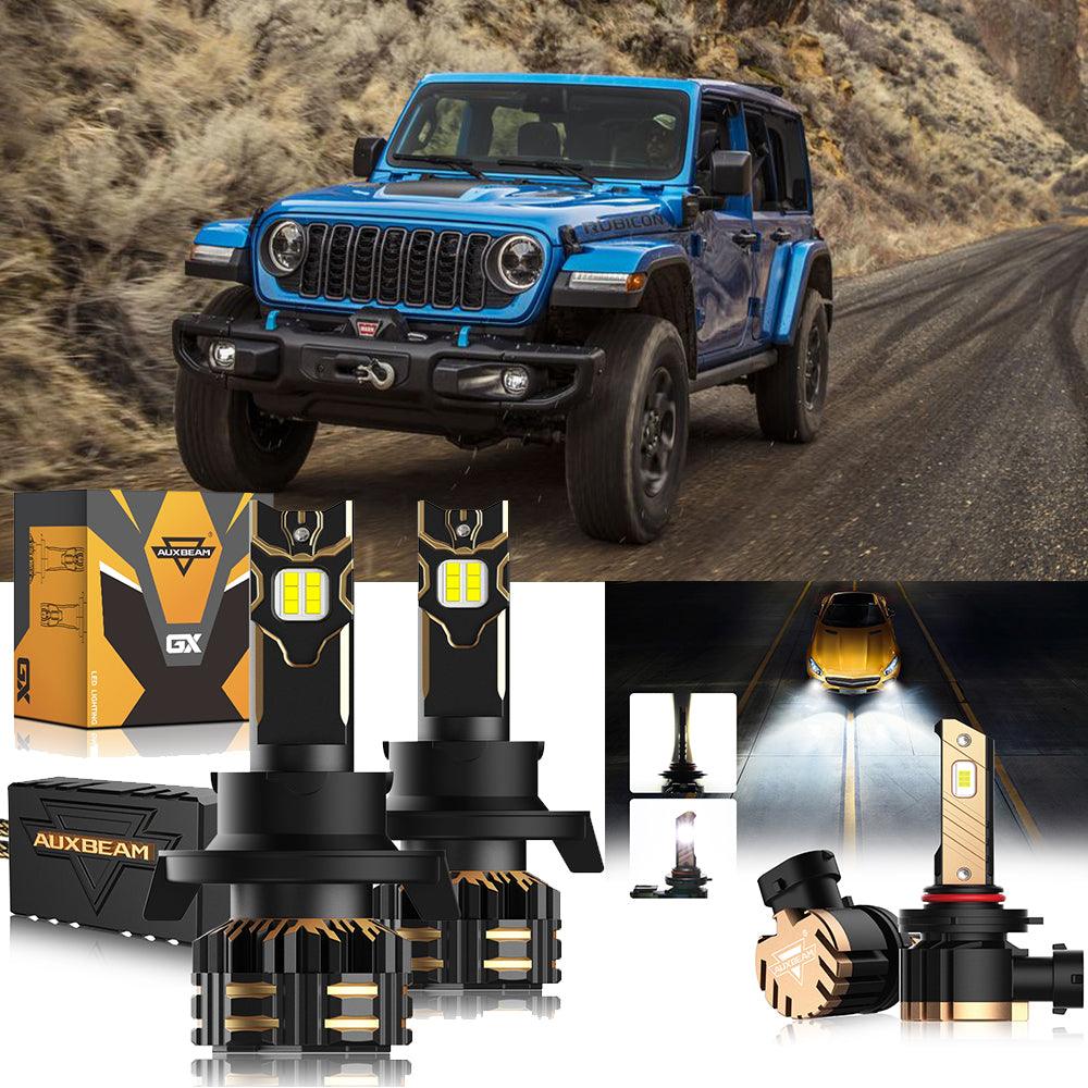 For 2007-2009 Jeep Wrangler H13 LED Headlight Bulbs