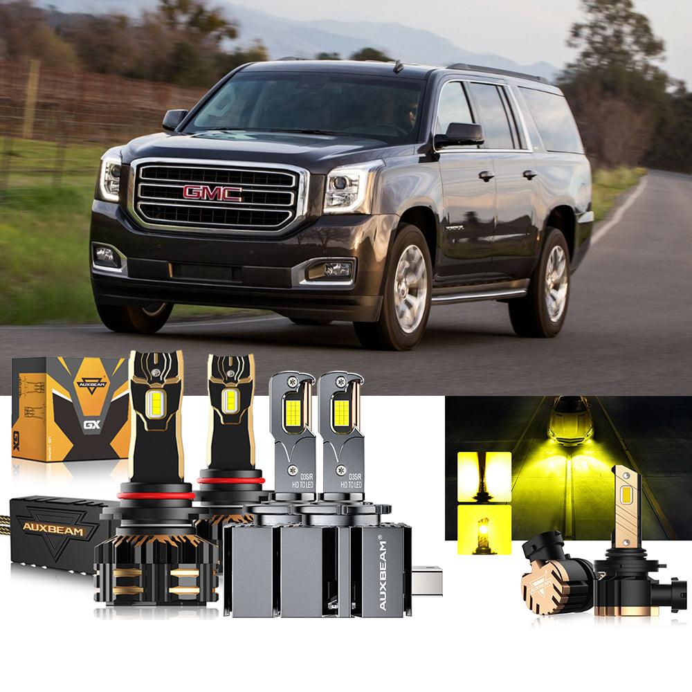 For 2017-2018 GMC Yukon XL HID 9005 D3S LED Headlight Bulbs Bundle