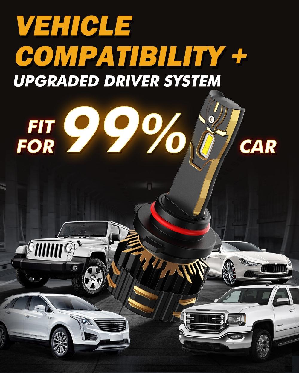 For 2022 Toyota Corolla 9005 9006 LED Headlight Bulbs Bundle