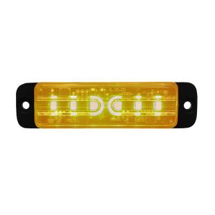Feu flash orange 6 leds