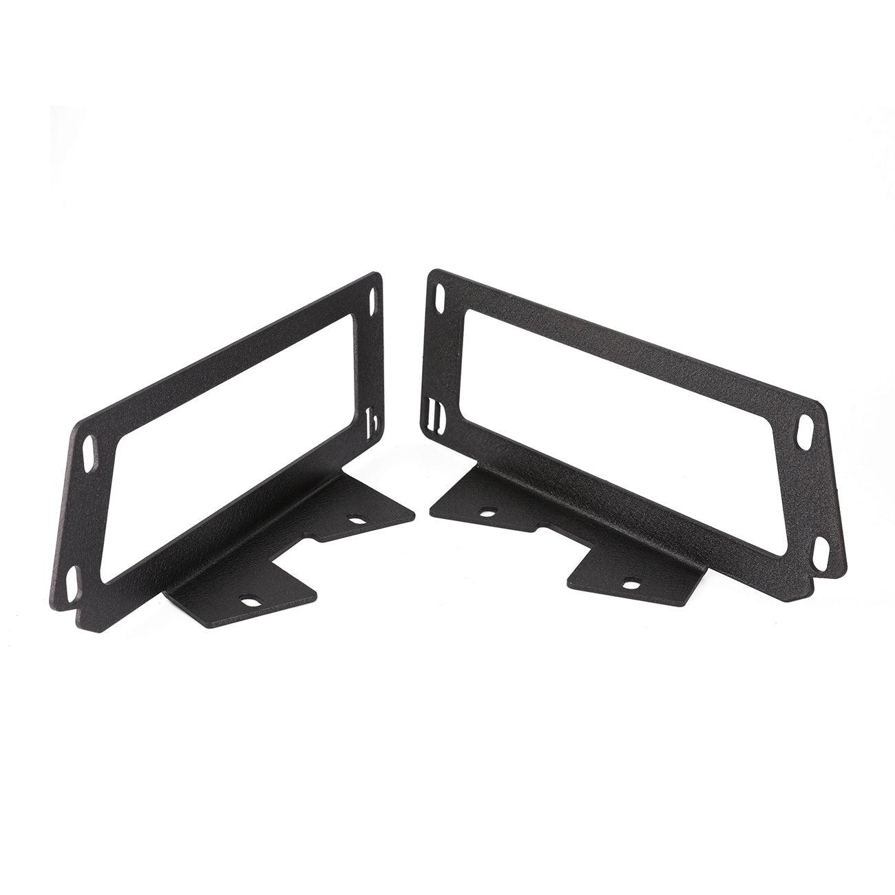 3 Inch LED Pods Lights with Additional Amber Covers & Dual Fog lights Hidden Bumper Mount Bracket for Dodge Ram 2500 3500 2010-2017