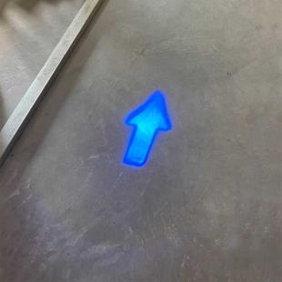 Blue spot cart - Arrow shape