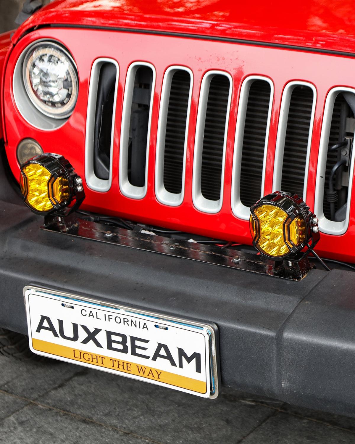Serie V-ULTRA | Luces de cápsula ámbar con tirador lateral LED de 5 pulgadas y 172 W con DRL ámbar