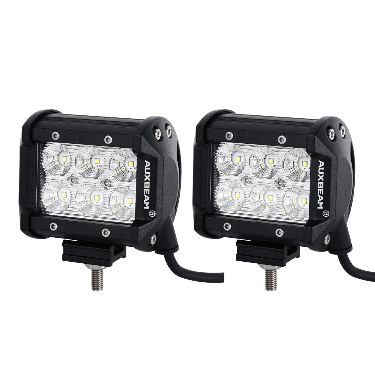 7" LED Halo Headlights + 5D-PRO 52" Straight LED Light Bar + Windshield Mounting Brackets + 18W Flood Beam Pod Lights Set for Jeep Wrangler TJ