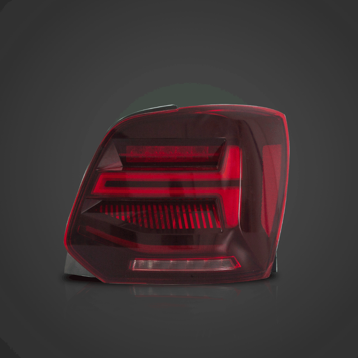 LED Tail Light Assembly With Sequential Turn Signal For 2009-2017 Volkswagen Polo 5th Gen (LWB/SWB)