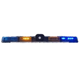 Police light bar with integrated siren