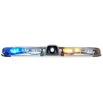 Police light bar with integrated siren