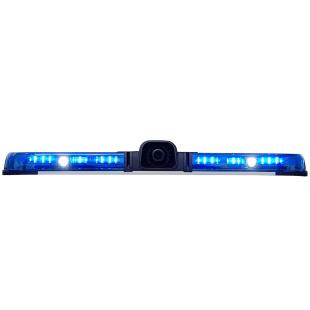 Police light bar with integrated siren