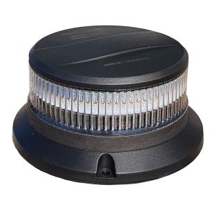 Baliza giratoria LED bicolor naranja y azul