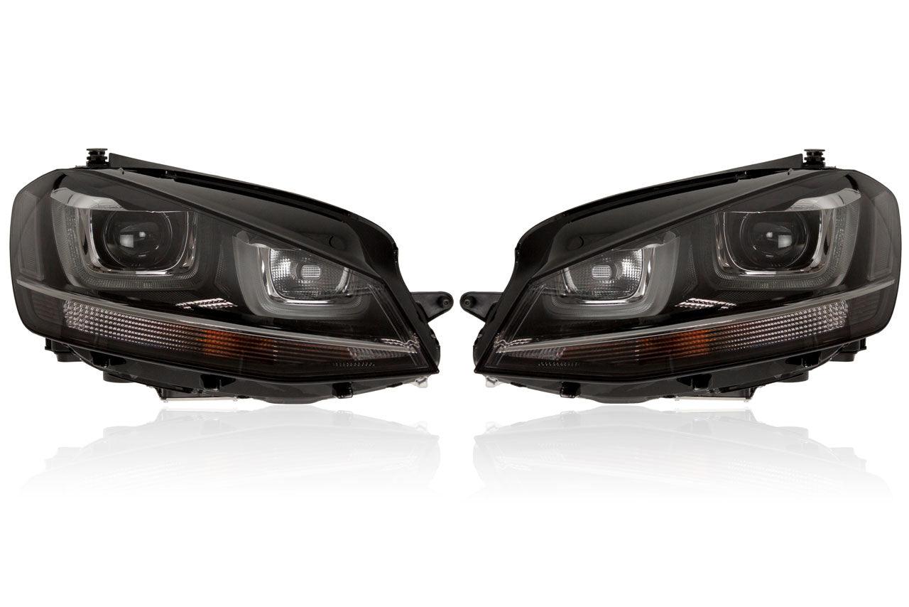 Complete Bi Xenon headlamps with LED DRL for VW Golf 7 - SPEED LIGHT