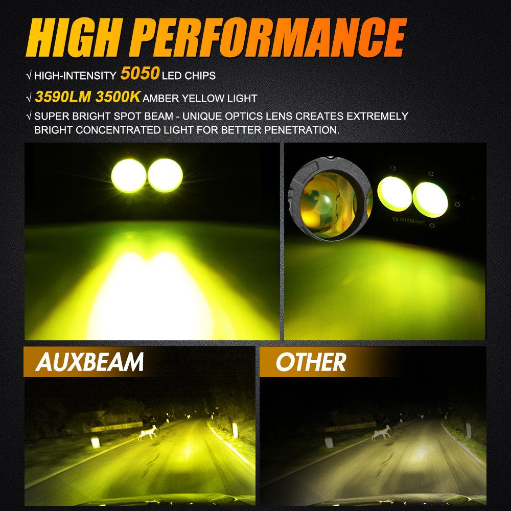 R4 Series | 4 Pouces 60W LED Pods Lumière Amber Spot