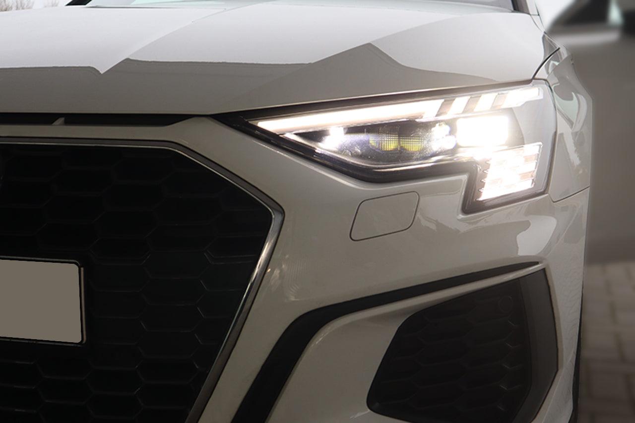LED Matrix headlights with LED DRL and dynamic blinker for Audi A3 8Y - SPEED LIGHT