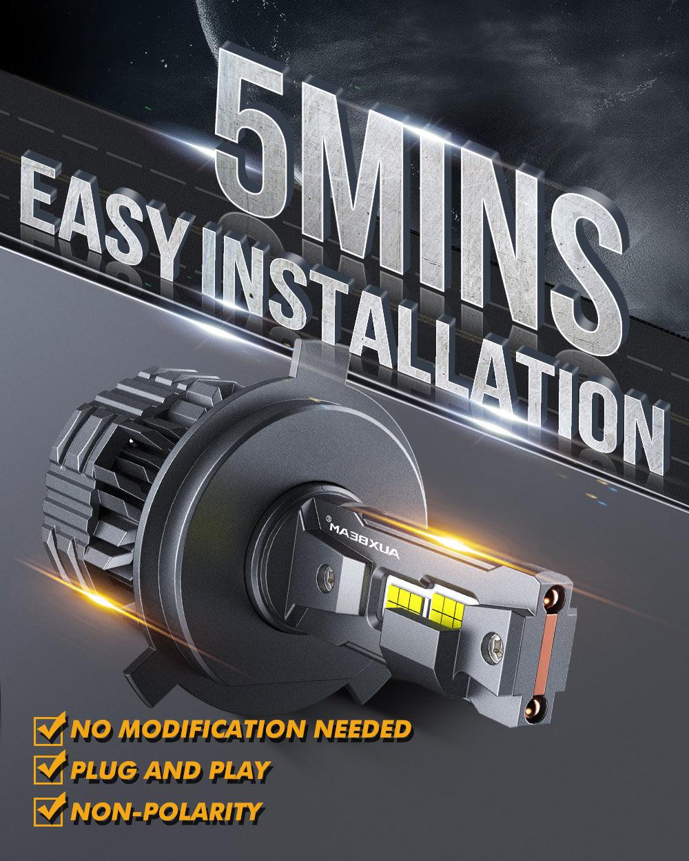 H4 LED Headlight Bulbs 110W 24000LM F22 Series High Brightness 6500K Cool White | 2 bulbs