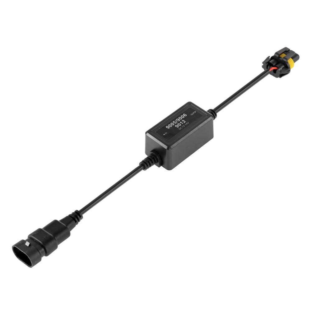 9006/HB4 C10-Model Enhanced LED Headlight Bulbs Canbus Decoder Anti-flicker Hyper Flash No Warning Harness Resistor Conversion Kit 2pcs/set