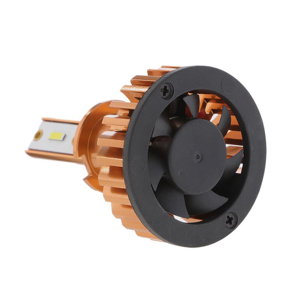Bombillas para faros delanteros LED H3 52W 10000LM Serie F2 Tamaño mini 6500K Blanco frío | 2 bombillas
