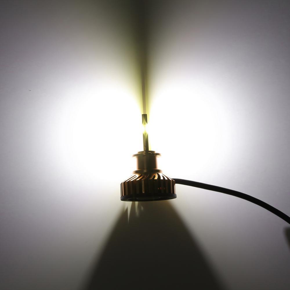 Bombillas para faros delanteros LED H3 52W 10000LM Serie F2 Tamaño mini 6500K Blanco frío | 2 bombillas