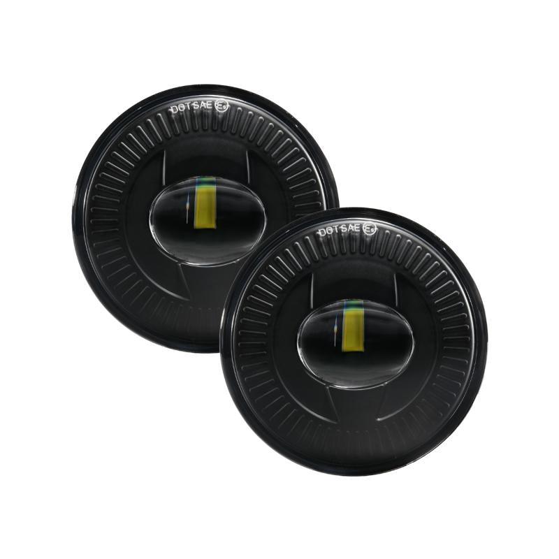 (2pcs/set) 24W Phare Anti-Brouillard LED Rond Noir 5202