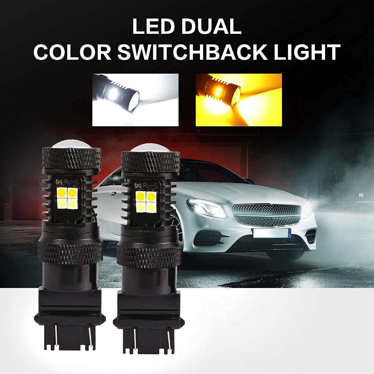 For 2009-2015 Toyota Tacoma 3157 DRL&Turn Signal Light Dual Color Lighting Switchback White&Amber