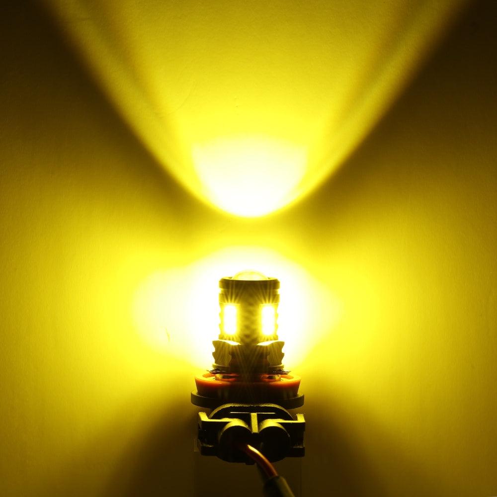 🔥(2pcs/set) H11/H8/H9/H16JP Y2 Series 3-Sides Golden Yellow LED Fog Light/DRL