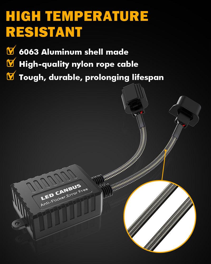 H13/9008 C20-Model Decoder-Pro Enhanced Led Headlight Bulbs Canbus Decoder Harness Resistor Conversion Kit 2pcs/set